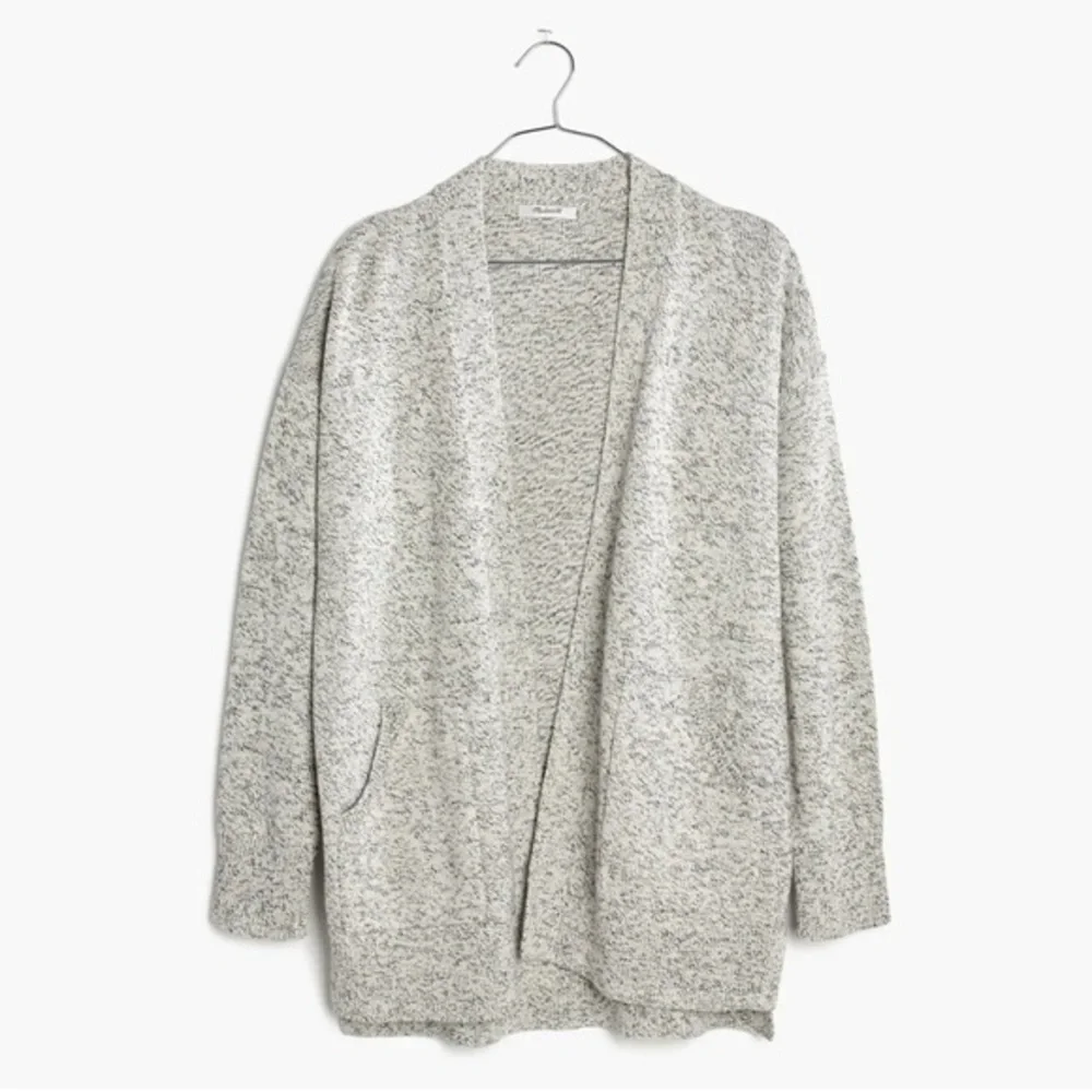 Madewell Women’s X Small White Marled Aztec Cotton Midland Cardigan Sweater XS